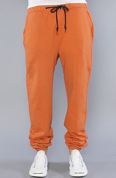 burnt orange sweatpants