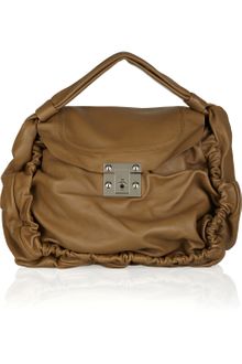 Marni Gathered Leather Hobo Bag - Lyst