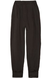 Alexander Wang Pleat-front Cotton-blend Pants - Lyst