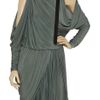 Alexander Wang Cutout Asymmetric Draped Dress in Green - Lyst