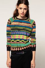 ASOS Collection Asos Sweat with Neon Nahavo Print