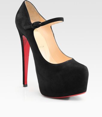 Christian Louboutin Lady Daf Suede Platform Pumps - Lyst