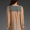 Dolan Lived in Lace Up Blouse in Pink - Lyst
