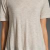 Dolan Tshirt Overlap Back Tee in Beige - Lyst