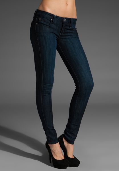 Frankie B. Jeans Fb Mine Heart Pocket Skinny Jean In Blue (indigo) | Lyst