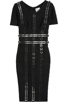 Hervé Léger Ring-embellished Bandage Dress - Lyst