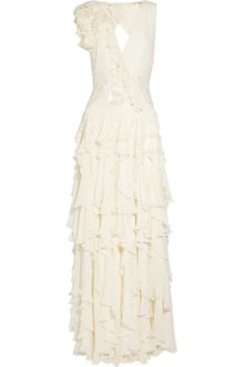 Matthew Williamson Backless Silk-chiffon Gown - Lyst