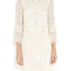 Matthew Williamson Poppy Beaded Silkgeorgette Shift Dress in Beige (poppy) - Lyst