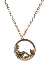 ASOS Collection Asos Round Mermaid Pendant Neckchain