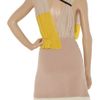 Vionnet Colorblock Silk Wrap Dress in Yellow - Lyst