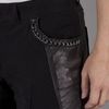 Yigal Azrouel Chain Leather Jean in Black (jet) - Lyst