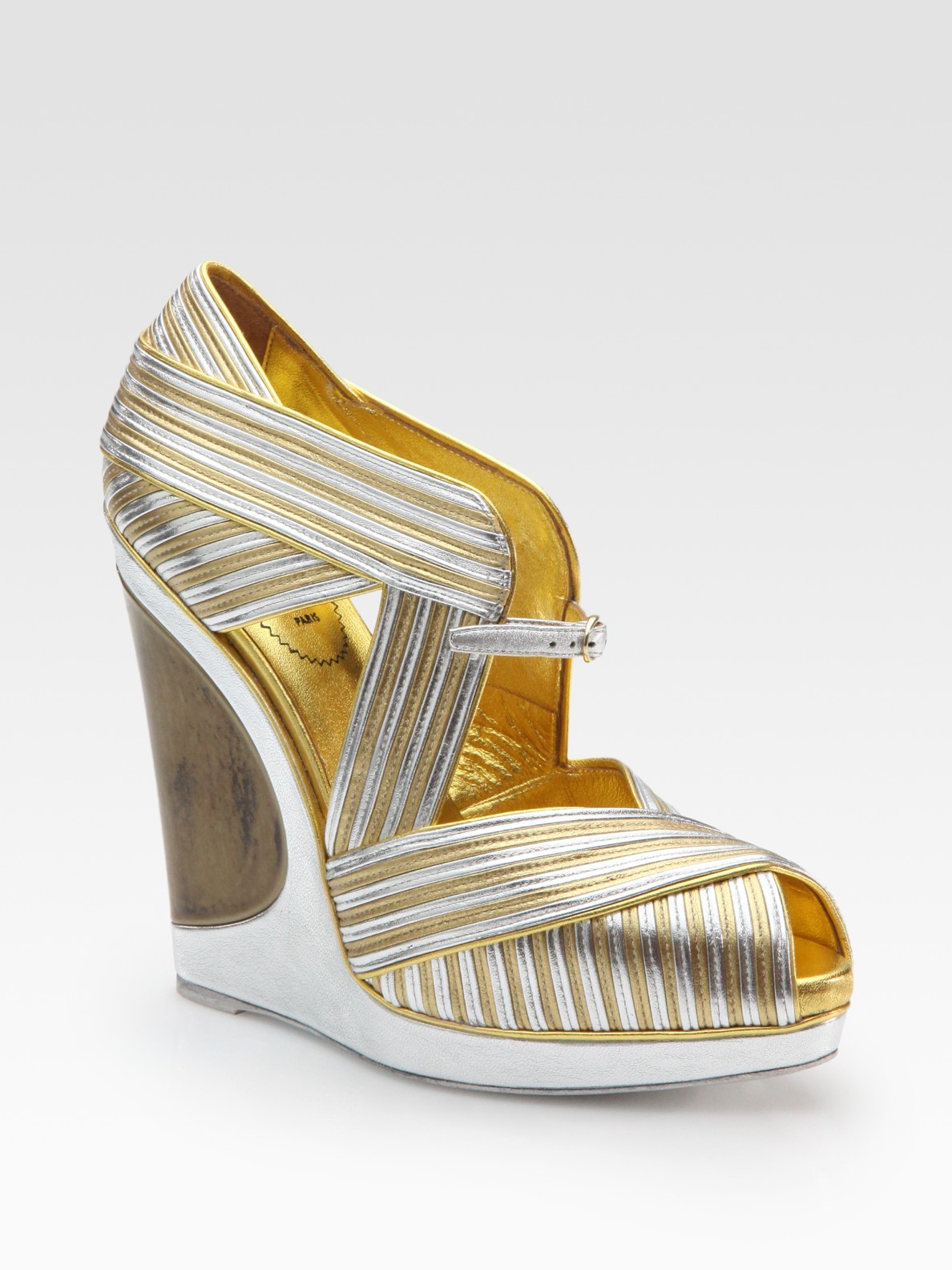 saint laurent wedge shoes