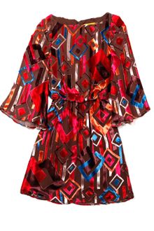 Alice + Olivia Gemma Velvet Blouson Dress - Lyst