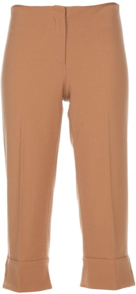 Dolce & Gabbana Archive Cropped Trouser in Beige - Lyst