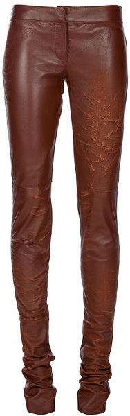 Dolce & Gabbana Archive Leather Trouser - Lyst