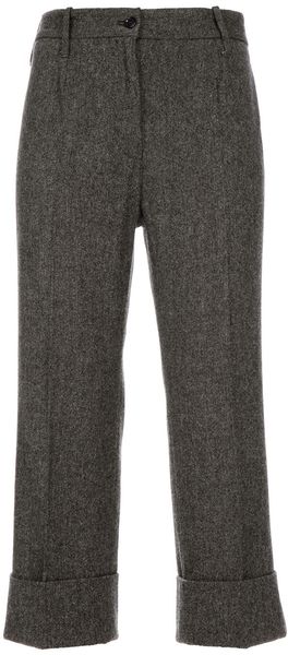 Dolce & Gabbana Archive Cropped Trouser - Lyst