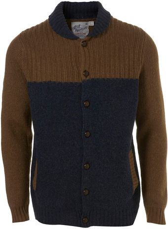 Navy Baseball Style Cardigan 