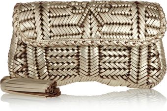 Anya Hindmarch Rossum Woven Leather Clutch - Lyst