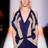 Bcbgmaxazria Spring 2012 Shoulderless Jumpsuit in Blue - Lyst