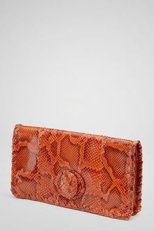 Bottega Veneta Pyrite Python Clutch - Lyst