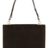 Gucci Leathertrimmed Suede Shoulder Bag in Black - Lyst