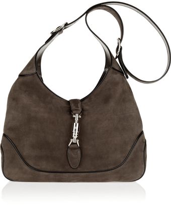 Gucci Jackie Nubuck Shoulder Bag - Lyst