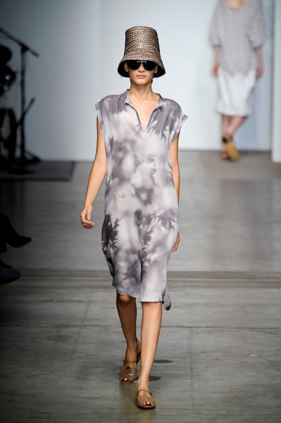 Rachel Comey Spring 2012 Tall Hat in Brown - Lyst