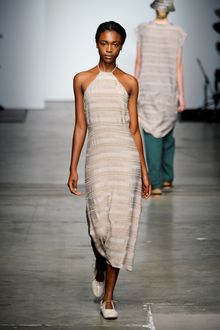 Rachel Comey Spring 2012 Beige Halterneck Dress - Lyst