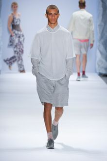 Richard Chai Spring 2012 Gray Shirt - Lyst