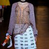Rag & Bone Spring 2012 Laceup Chiffon Top in Purple - Lyst