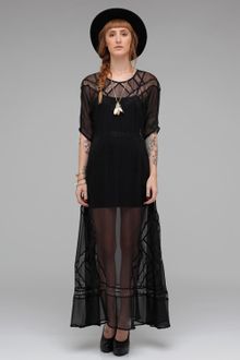 Shakuhachi Panelled Lace Chiffon Maxi - Lyst