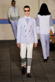 Tommy Hilfiger Spring 2012 White Striped Pants  - Lyst