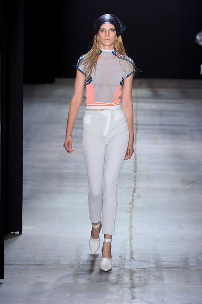 Alexander Wang Spring 2012 White FullLength  Pants in White - Lyst