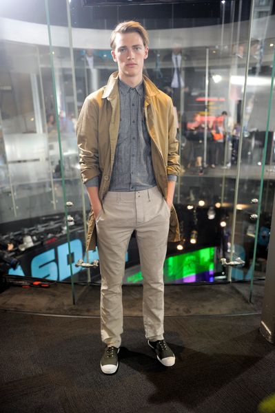 Dkny Spring 2012 Gray Chino Trousers in Gray for Men - Lyst