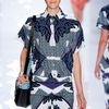 Derek Lam Spring 2012 Blue and White Full Length Pants  in Blue - Lyst