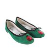 Repetto Green Velvet Goat Leather Ballerinas in Green - Lyst