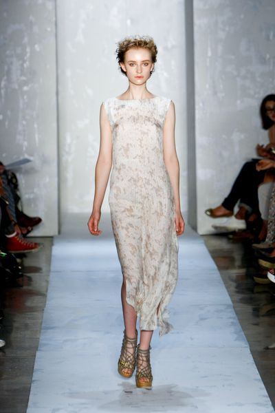 Suno Spring 2012 White Sheer Aethereal Maxi Dress in White - Lyst