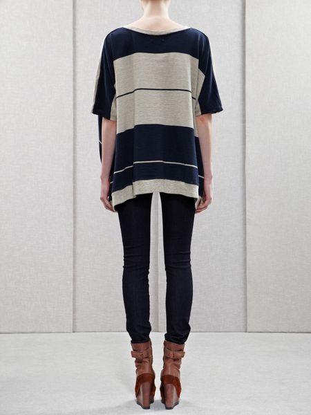 Acne Zorah F Stripe Paw11 in Blue - Lyst