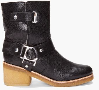 Belle By Sigerson Morrison Shearling Low Boots - Lyst