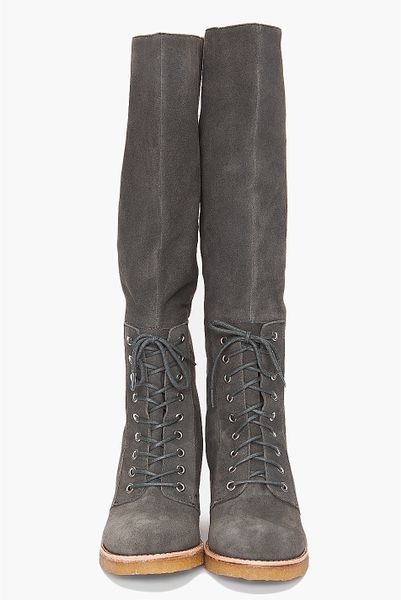 grey boots long