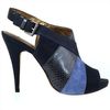 Cynthia Vincent Astrid Platform Sandals in Blue (navy) - Lyst