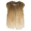 Matthew Williamson Dégradé Mongolian Lamb Gilet in Beige (camel) - Lyst