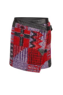 Matthew Williamson Biker Blanket Patchwork Wrap Skirt - Lyst
