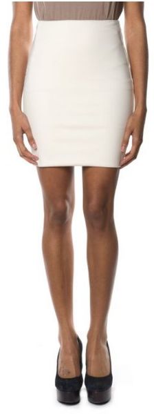 Torn By Ronny Kobo Stretch Pencil Skirt in White - Lyst