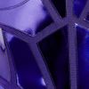 Versace Metallic Patentleather Paneled Mini Dress in Purple - Lyst