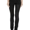 Victoria Beckham Glossed Midrise Skinny Jeans in Black - Lyst