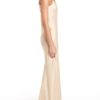 Alexander Wang Silk Charmeuse Long Dress in Beige (camel) - Lyst