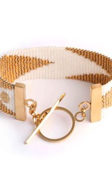 Anabel Campbell Navajo Cuff - White Pearl/gold - Lyst