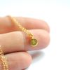 Bijouxbar By Vivien Frank Tiny Gold Initial Necklace in Gold - Lyst