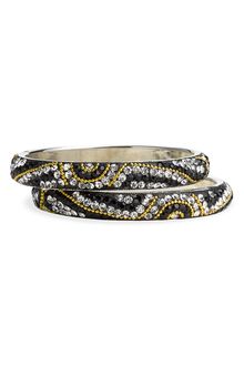 Chamak By Priya Kakkar Crystal Paisley Bangles (set Of 2) - Lyst